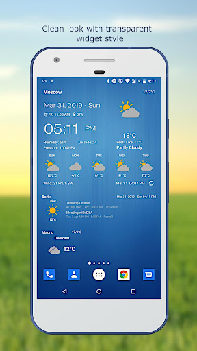 Wetter & Uhr Widget PC