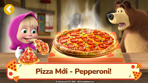 Masha và Gấu: Trò Chơi Pizza!