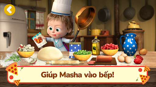 Masha và Gấu: Trò Chơi Pizza!