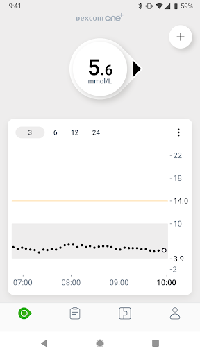 Dexcom ONE+ الحاسوب