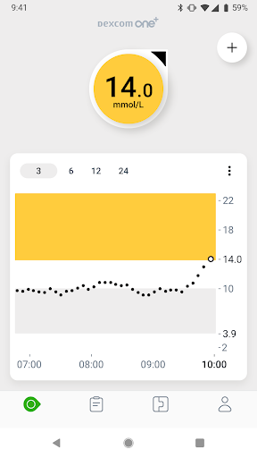 Dexcom ONE+ الحاسوب