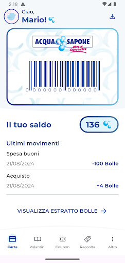 Carta Club Acqua & Sapone PC