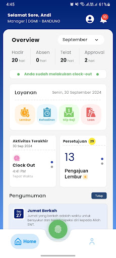 komputer HRM ESS