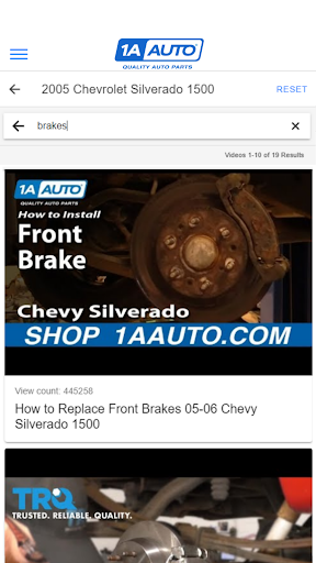 1A Auto Repair Videos & Parts
