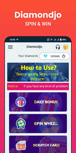 Diamondjo: Play Win FFDiamonds ????