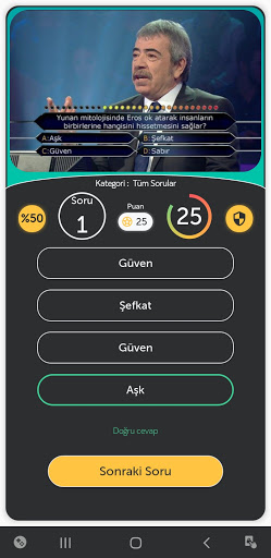 Para Kazan Bilgi Yarışması الحاسوب