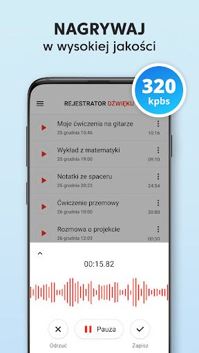 Dyktafon - Rejestrator Głosu