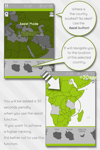 E. Learning World Map Puzzle