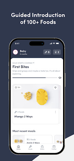 komputer Solid Starts: Baby Food App