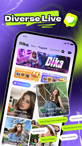Dika - Party & Live Chat الحاسوب
