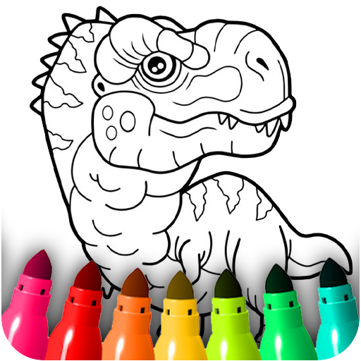 Dinosaur Coloring Book Glitter電腦版