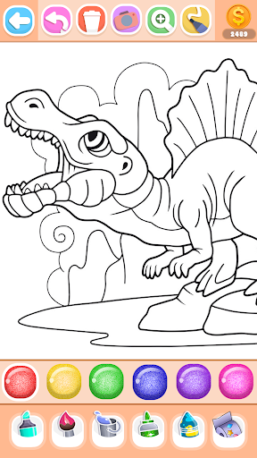 Dinosaur Coloring Book Glitter电脑版