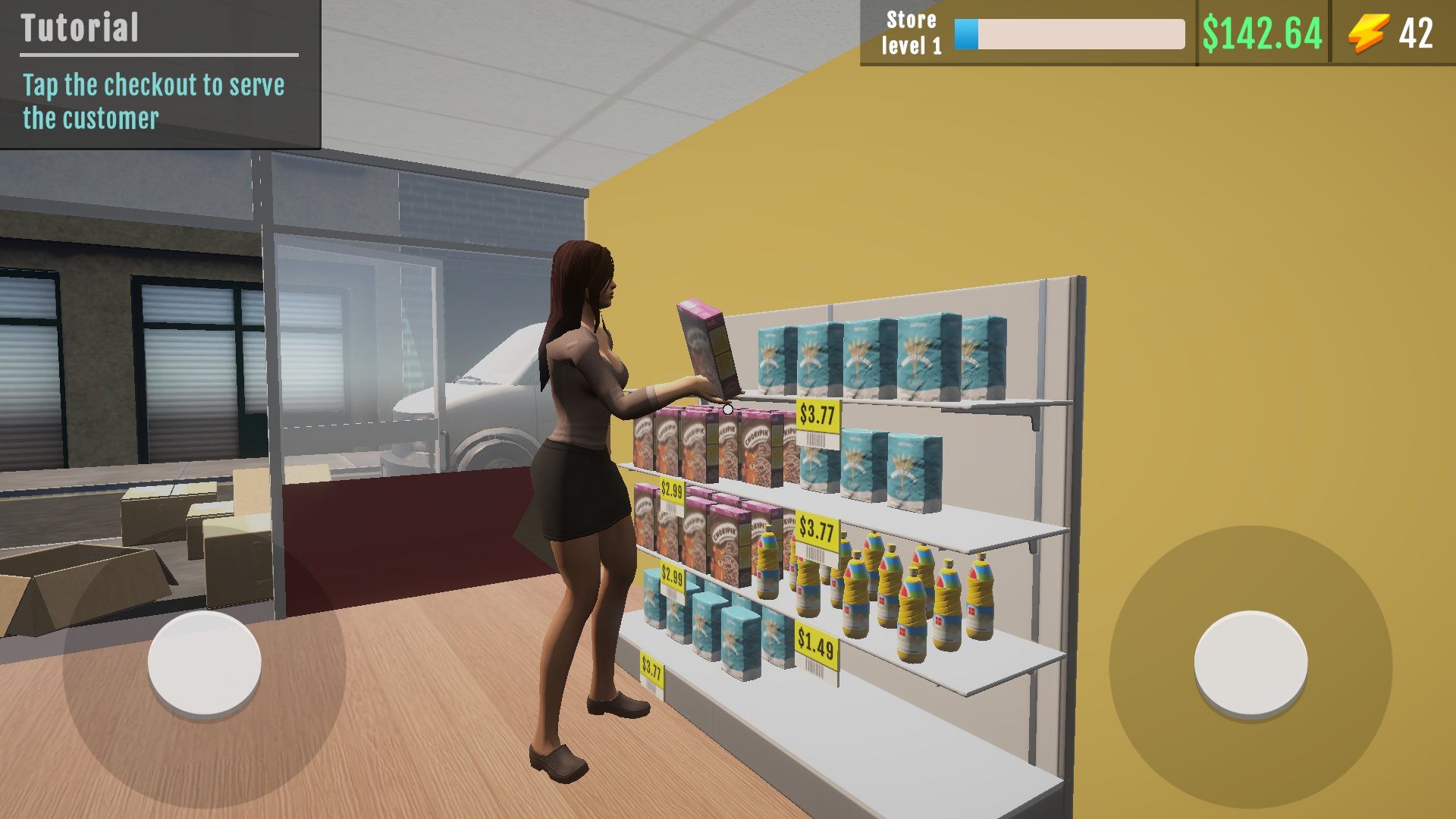 Supermarket management simulator