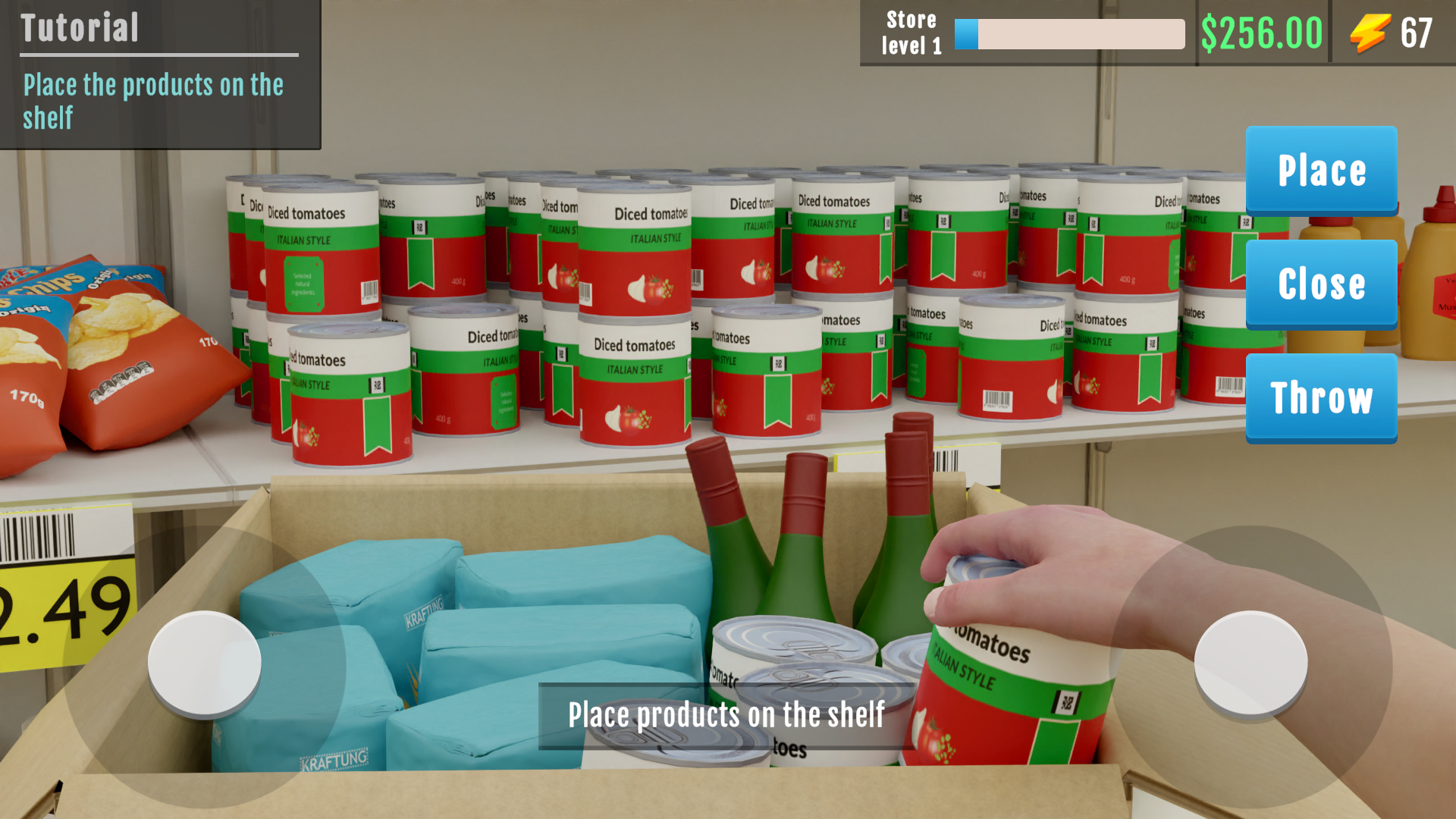 Supermarket management simulator