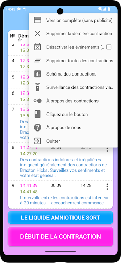 Compteur de contractions PC