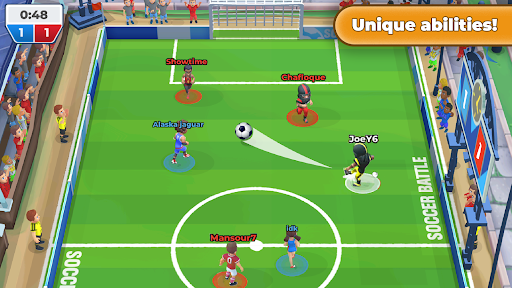 Voetbalwedstrijd Soccer Battle