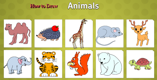 How to draw animals on phone PC