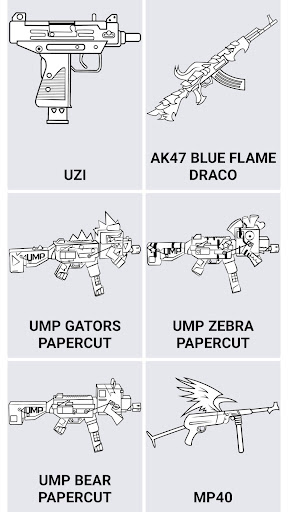 Cách vẽ vũ khí Free Fire PC