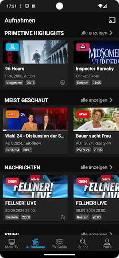 Drei TV: Live-TV Österreich PC