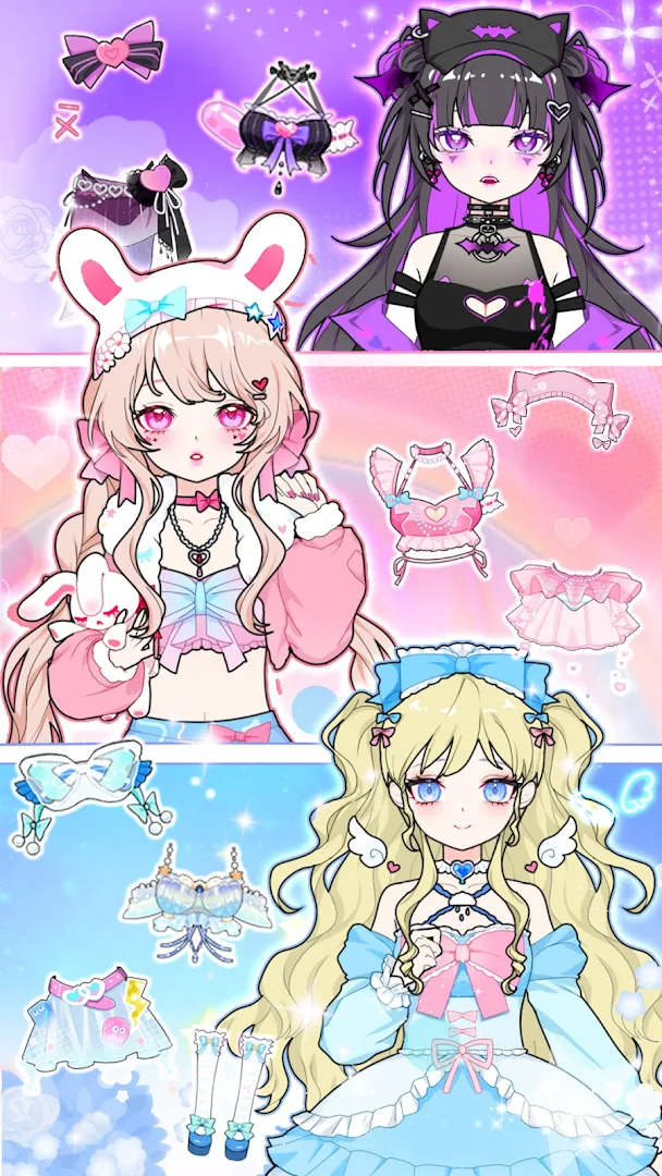 Vlinder Princess: 캐릭터 만들기 패션 꾸미기 재미있는 게임 PC