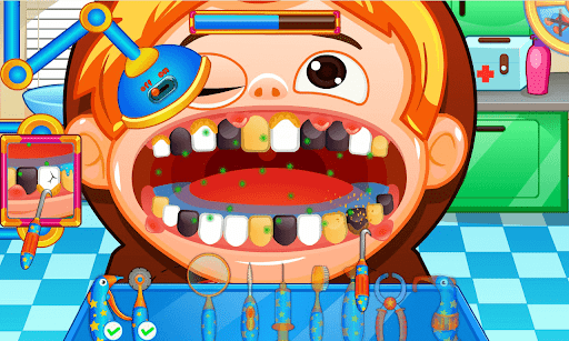 komputer Fun Mouth Doctor, Dentist Game