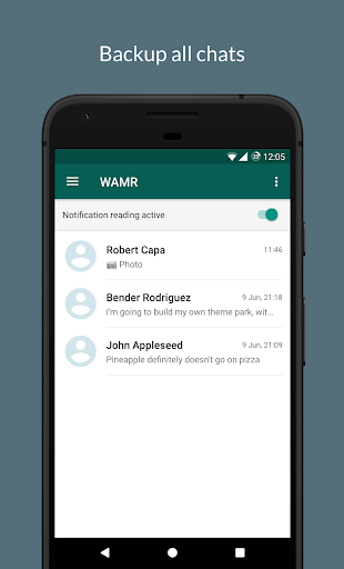 WAMR - Recover deleted messages & status download PC