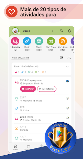 Baby Daybook - Amamentação para PC