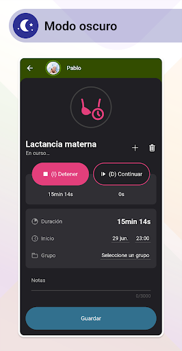 Baby Daybook Lactancia materna PC