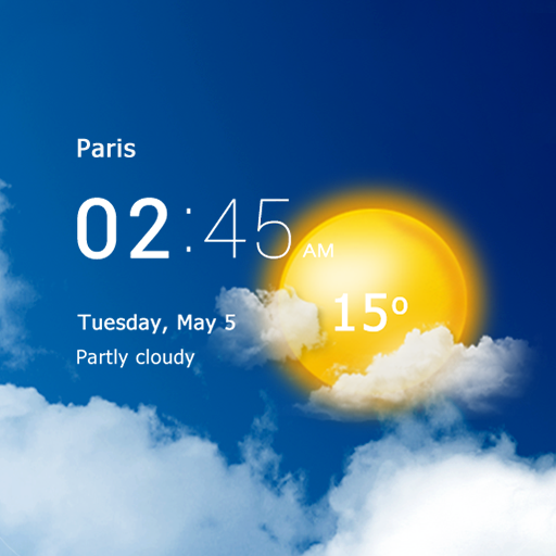 Météo et horloge transparent PC