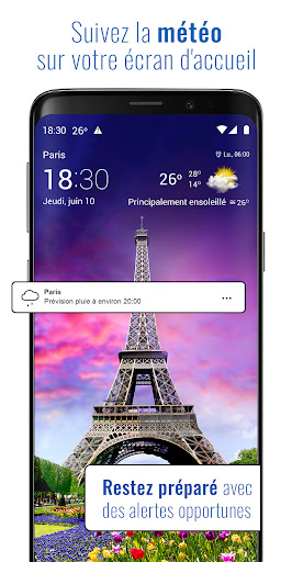 Météo et horloge transparent PC