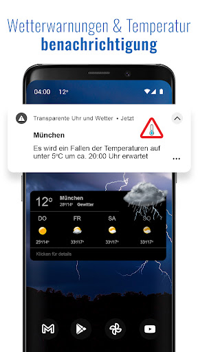 Transparente Uhr & Wetter PC