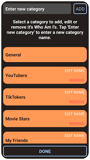 Who Am I ? Name Guessing Game PC