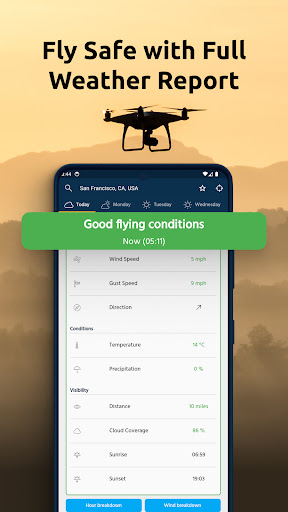 Dronecast - Weather & Fly Map PC