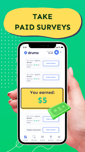 Drumo: Get Paid With Real Cash پی سی