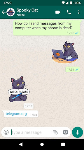 Unofficial telegram stickers f