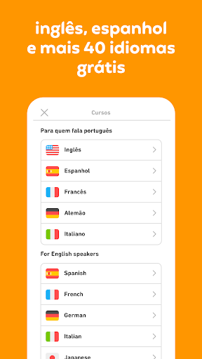 Duolingo: Inglês e Espanhol
