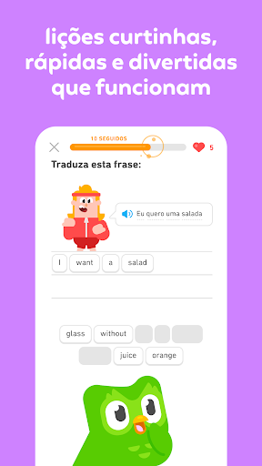 Duolingo: Inglês e Espanhol