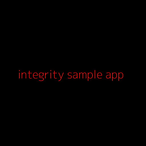 Integrity Sample App PC