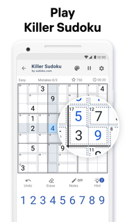 Killer Sudoku by Sudoku.com - Free Number Puzzle