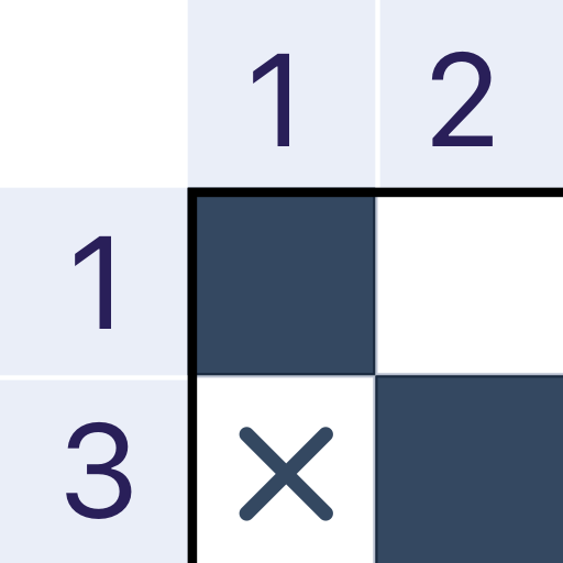 Puzzle de pintar por número (nonogram), jogo educacional para