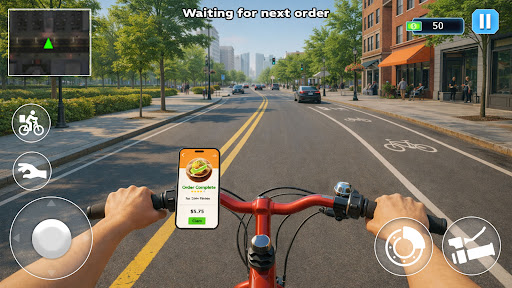 Bicycle Food Delivery Game 3D PC