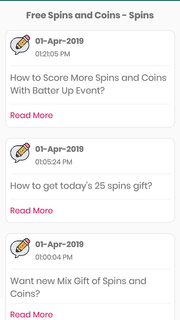 Free Spins and Coins - Daily New Links and Tips PC