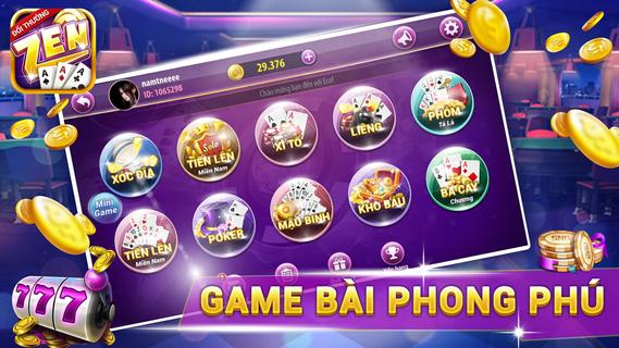 Game danh bai doi thuong Online 2018 - ZEN