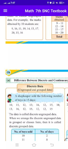 Math 7th Textbook Keybook پی سی