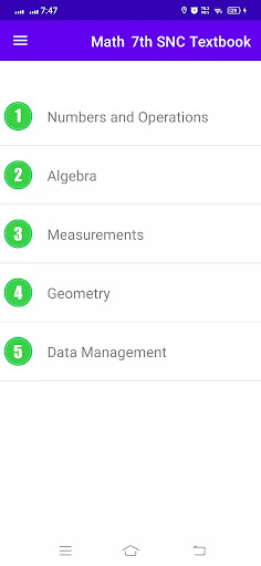 Math 7th Textbook Keybook پی سی