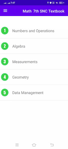 Math 7th Textbook Keybook پی سی