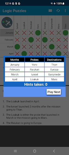 Logic Grid Puzzles: Brain Game PC