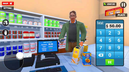 komputer Supermarket Store Simulator 3D