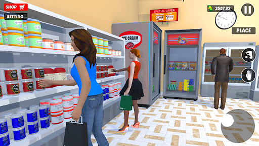 komputer Supermarket Store Simulator 3D