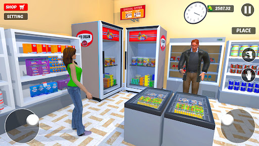 komputer Supermarket Store Simulator 3D